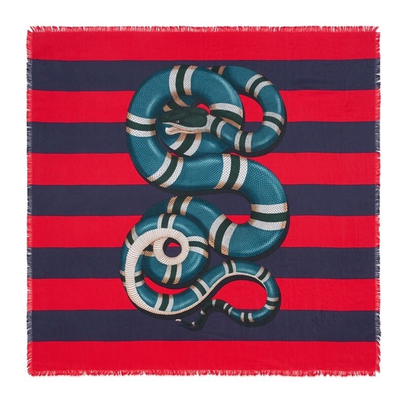 Gucci Kingsnake print silk scarf - Picture 3 of 4
